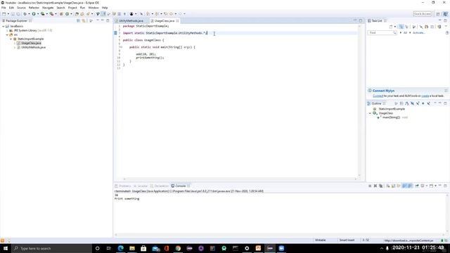 2. Static Import In Java смотреть онлайн