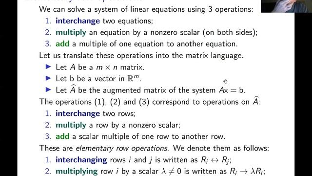 Linear Algebra, Lecture 3 (part 3) смотреть онлайн