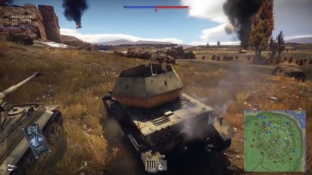 War Thunder PS4 - bug - flying tank смотреть онлайн