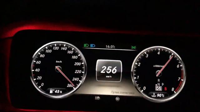 W222 Mercedes Benz s500 acceleration 100-200 смотреть онлайн