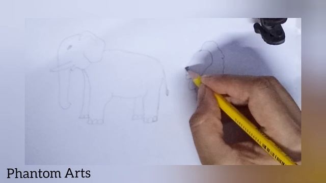 Simple & Easy Animal Drawing || Lion & Elephant Drawing || #drawing #art смотреть онлайн
