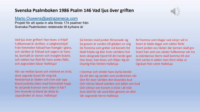 Psalm 146 Vad ljus över griften смотреть онлайн