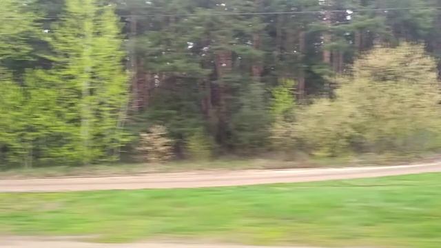Весенняя железная дорога. Подъезд в Минск со стороны Москвы. смотреть онлайн