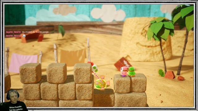 Walkthrough: Yoshi's crafted World - Dino-Wüste - Dino-Randale - Kunstgewerk "Kaktusfels" смотреть онлайн