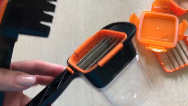 Овощерезка Nicer Dicer Quick с контейнером. Мой отзыв. Режет еще и фрукты. смотреть онлайн