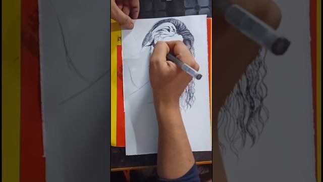 Woman Drawing easy with pen//beautiful Woman sketch easy tutorial// Girl Sketch easy step by step❤️ смотреть онлайн