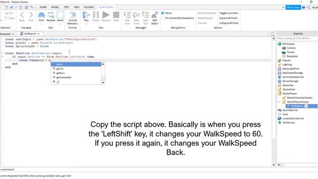 Shift To Sprint | ROBLOX Studio Tutorial смотреть онлайн