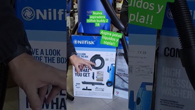 ¡Nueva aspiradora Nilfisk Buddy II 18! - aspira líquidos polvo y sopla con capacidad de 18 litros смотреть онлайн