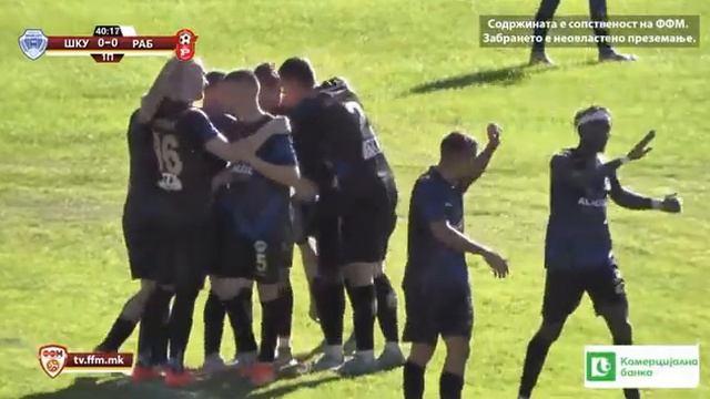 ПМФЛ - 12. коло (ШКУПИ - РАБОТНИЧКИ 1-0) Гол на Куевен смотреть онлайн