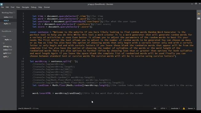 FastType, a simple JavaScript word game. смотреть онлайн