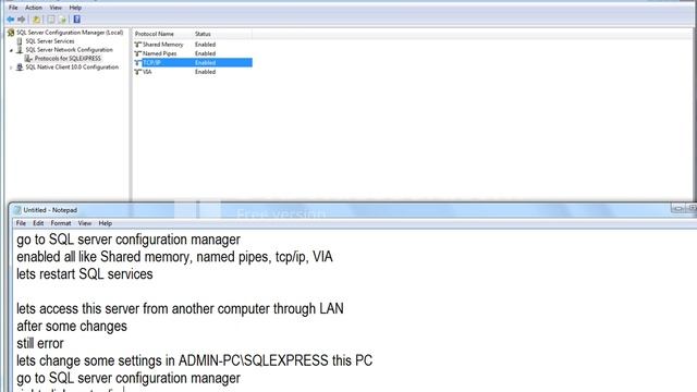 Access SQL Server from another computer through LAN смотреть онлайн