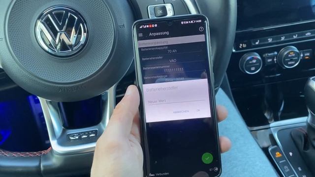 VW Golf 7 GTI Batterie anlernen смотреть онлайн