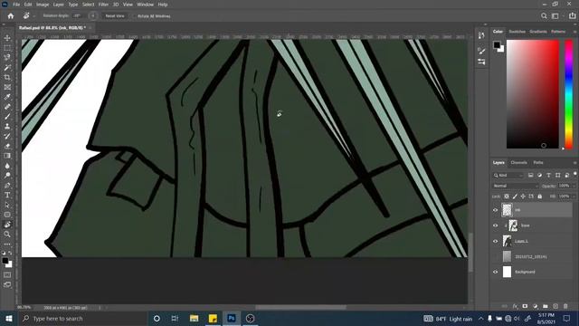 Digital painting in Adobe Photoshop & Krita - Sketch to Color смотреть онлайн