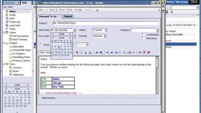 Lotus Domino Web Access смотреть онлайн