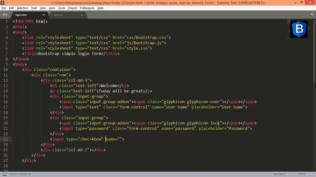 Bootstrap Login Design Form Code And Example-How To Make Bootstrap Login Design Form Source Code смотреть онлайн