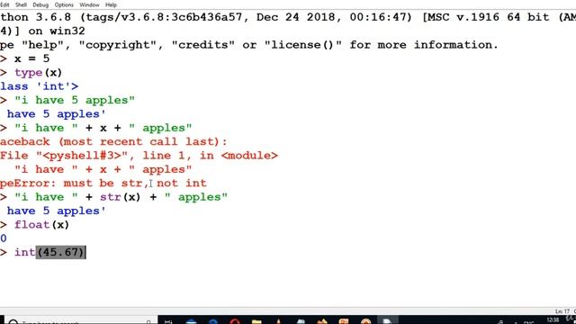 Typecasting or Converting Data Types in Python 1 / 2 смотреть онлайн