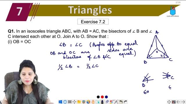 Class 9 Maths | Chapter 7 | Exercise 7.2 Q1 | Triangles | NCERT смотреть онлайн