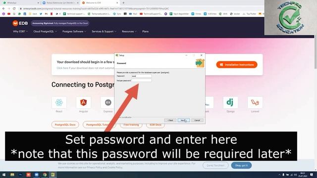 PostGreSQL for Windows Installation | TechPro Education смотреть онлайн