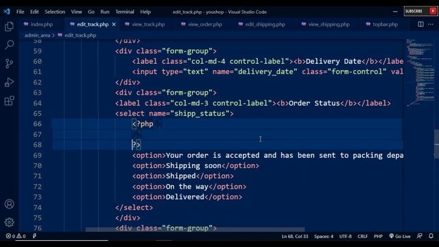 93. Create Edit Track Customer Orders Page Using PHP & MySQL смотреть онлайн
