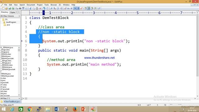 What is Non Static Block in Corejava Online Session of Core java смотреть онлайн