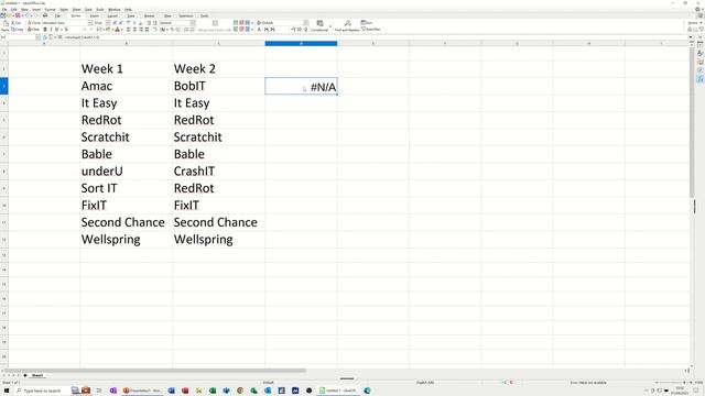 How to compare two lists with a Vlookup in LibreOffice Calc смотреть онлайн