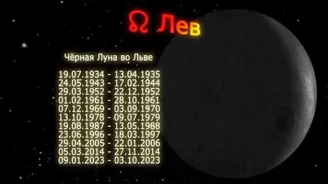 Гороскоп. Черная Луна (ЛИЛИТ) - Темная сторона Знаков Зодиака смотреть онлайн