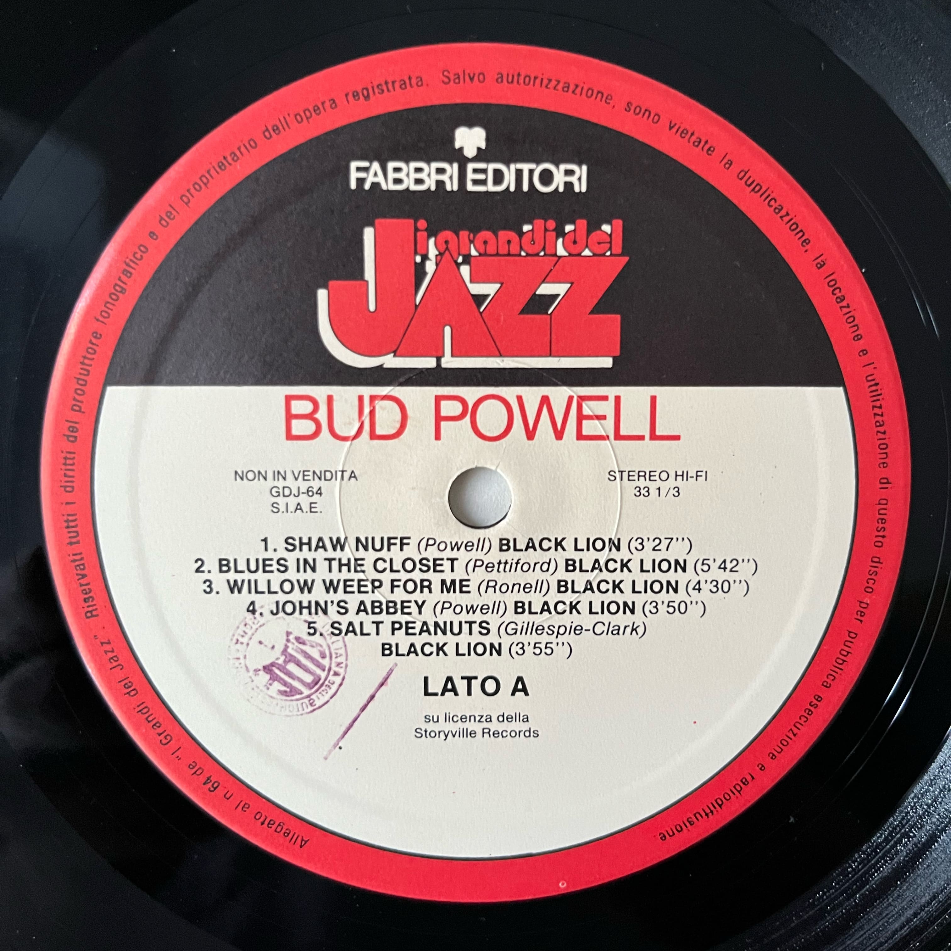 I Grandi Del Jazz - Bud Powell (lato A) смотреть онлайн