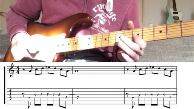 Easy Beginner Blues Guitar Solos Solo 1 With Tab and Backing Track No Talking смотреть онлайн