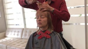 Как филировать челку