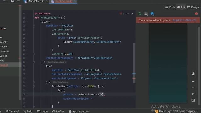 Finance App Profile Screen Design in Jetpack Compose | English | Android Studio | Part 1 of 2 смотреть онлайн