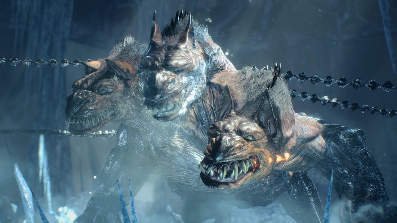 Devil May Cry 5. Битва с боссом Вожак церберов. смотреть онлайн