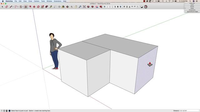 Push/Pull Tip in SketchUp смотреть онлайн