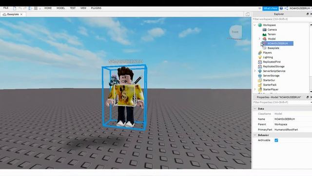 How to put your avatar in roblox studio | Roblox Studio tutorials #1 смотреть онлайн