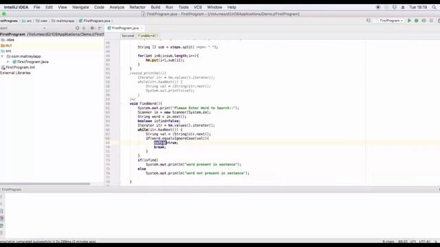 Java - Find word in the paragraph смотреть онлайн