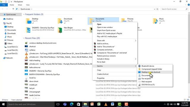Basic Computer Knowledge - How to Create Desktop Shortcut in windows 10 смотреть онлайн