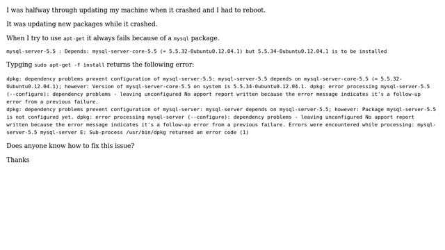 Unix & Linux: Cannot apt-get - Package install issue (2 Solutions!!) смотреть онлайн