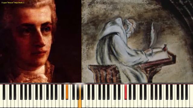 Реквием - В.А. Моцарт (Requiem, K. 626 - Mozart) (Пример игры на пианино) (piano cover) смотреть онлайн