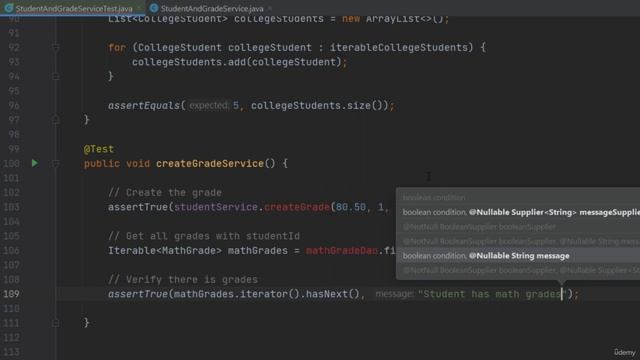83 Testing Spring Boot MVC Web Apps TDD for StudentAndGradeService смотреть онлайн