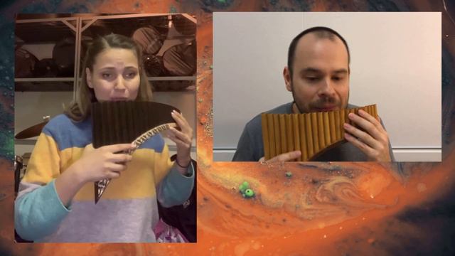 2. "FEARFUL" /// 7 Moods for 2 Pan flutes by S.Stanciu /// performed by Andreea Chira & Stefan смотреть онлайн