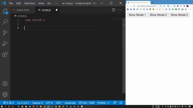 JavaScript - DOM - Simple Project смотреть онлайн