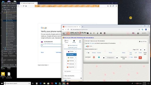 Gmail Bot | Using Selenium Python and sms-activate | Create Unlimited Gmail Account смотреть онлайн
