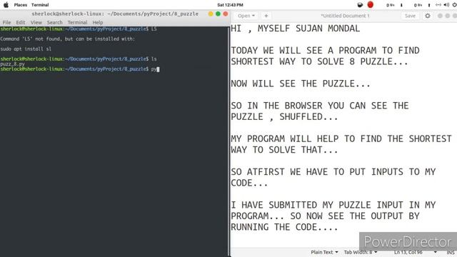 Sliding 8 puzzle solve || Shortest way || python | A* algorithm смотреть онлайн