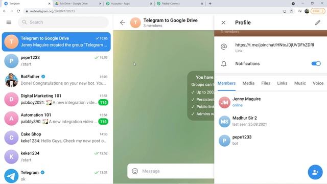 Telegram To Google Drive Integration - Save New Telegram Files to Google Drive(हिन्दी) смотреть онлайн