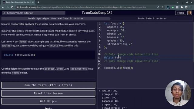 L16 - Use the delete Keyword to Remove Object Properties | Basic Data Structures | freeCodeCamp смотреть онлайн