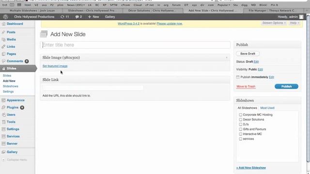 Creating Multiple Slideshows & Multiple php Templates with WordPress смотреть онлайн