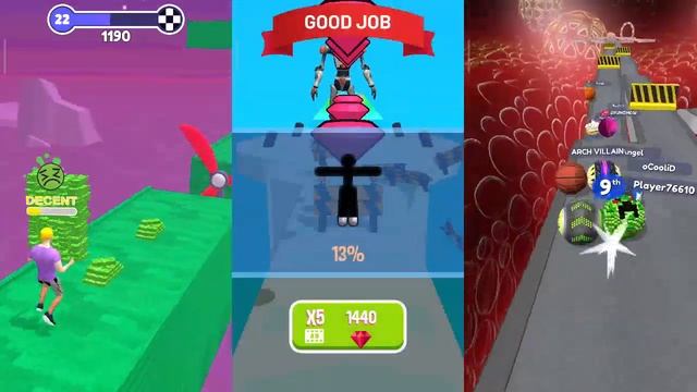 Money Run 3D ⚔ Tall Man Run ⚔ sky Rolling Ball - All Levels Update - New Android Gameplay смотреть онлайн