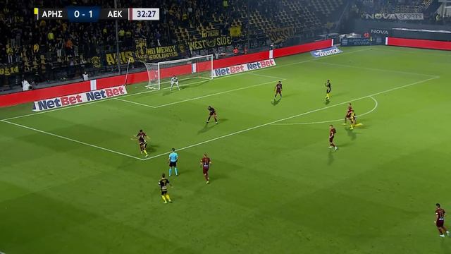 Άρης-ΑΕΚ: 0-2 (MD 7, 9/10/2022) смотреть онлайн