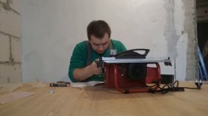 Распаковываем,собираем и тестируем электрический плиткорез ЗУБР ЭП-180-600Н