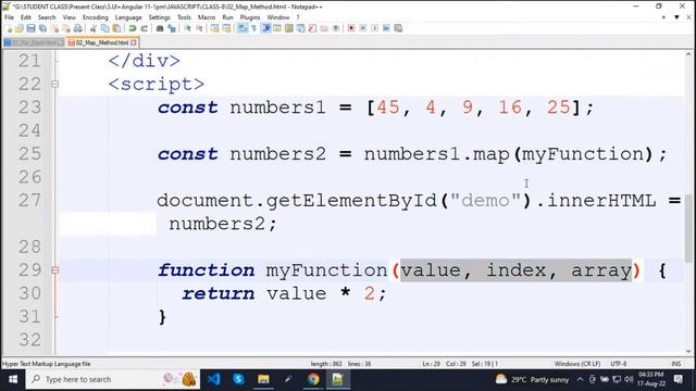 JAVASCRIPT ||CLASS 8 ||BATCH 11AM смотреть онлайн