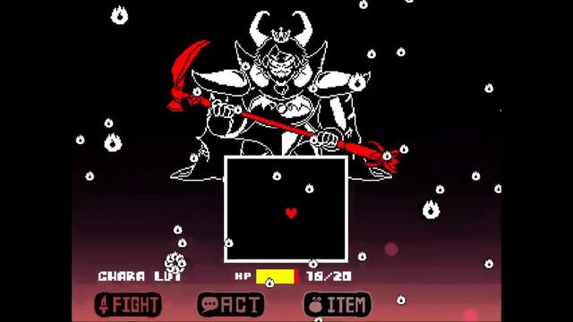 [Underfell] Asgore Pacifist Battle Completed (Insane Mode)